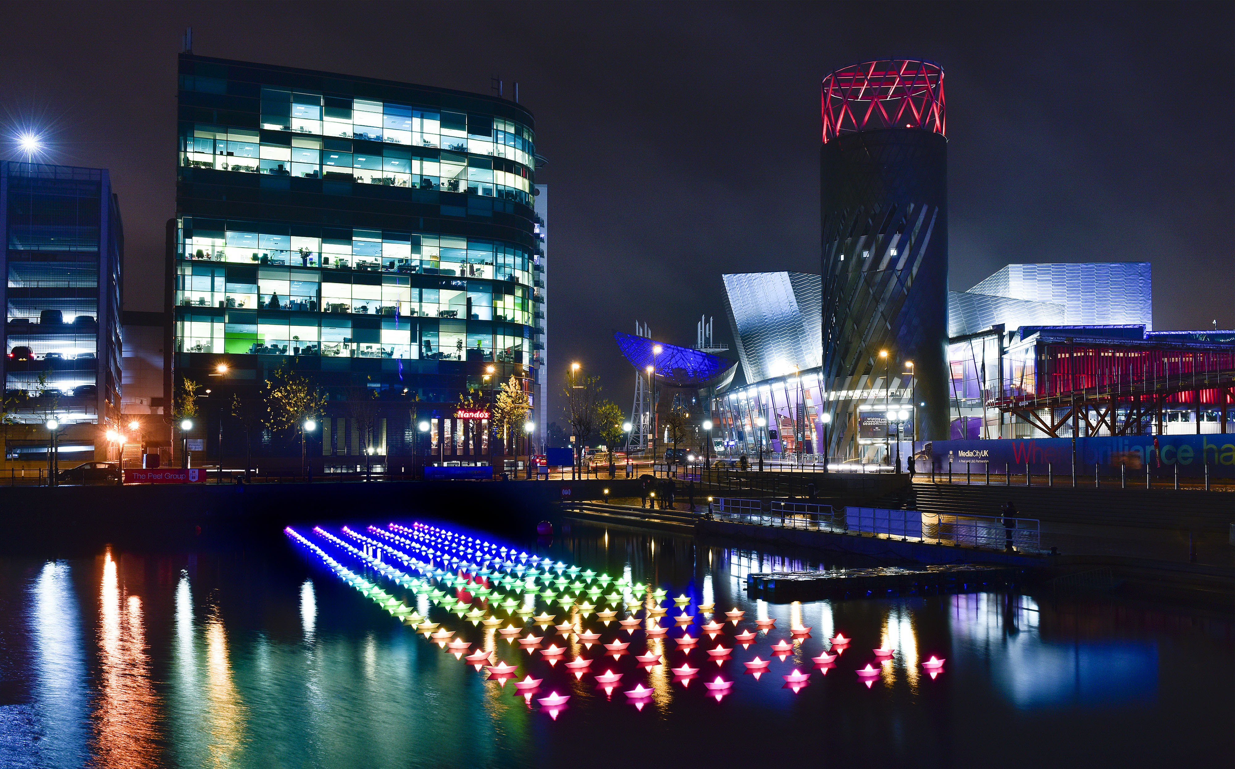 VOYAGE by Aether & Hemera (C)  a origami, flotilla, paper boats, origami boats, London, Salford