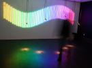 Interactive light and sound installation using Artificial intelligence software