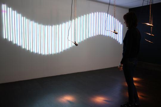  real-time instrument installation allows you to use vocal sounds to trigger audio samples and control software instruments. 
#artificialintelligence, #machinelearning, #iot, #tech, #AI, #ArtificialIntelligence #Art
#ACOUSTIC
#ACOUSTIC/DIGITAL
#Light  #sculpture #newmediaart  #SOFTWARE
#SOUND
#SOUND ART
#SOUNDSCAPES
#INTERACTIVE