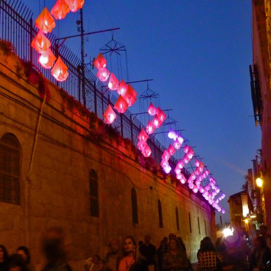 large scale lighting interactive installation wonderful beautiful light art origami handcrafted suspended artwork  