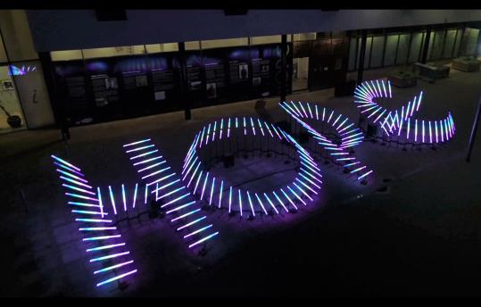 Hope, light art, light installation lighting sculpture, 
installation art, 
#contemporary sculpture 
#RGB LED 
#artisti della luce
#lightart 
#light artwork
 #lit
 #artinstallation 
#lightinstallation
 #artexhibition
#contemporaryart 
#publicart
 #ledart
