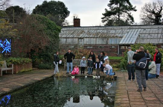 flotilla, origami boats, lit, paper boats, floating art, from London